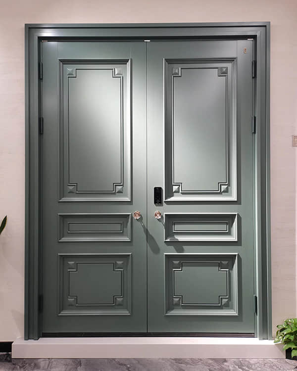 French solid wood entrance door